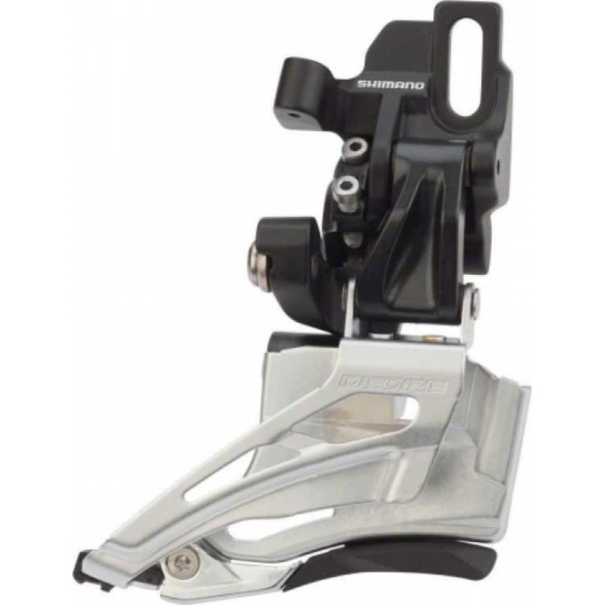 Переключатель передний SHIMANO DEORE, M618-D, на упор, для 2X10, универсальная тяга, черный IFDM618D6