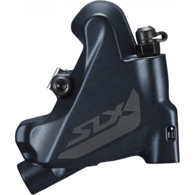 Калипер задний SHIMANO SLX M7110 гидравлический, flat mount, с болтами, полимерные колодки IBRM7110RDRX