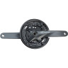 Система SHIMANO ALTUS, M2000, 175 мм, квадрат, 40/30/22T, черной с защитой, с болтами EFCM2000E002C