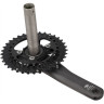Система SHIMANO DEORE, M6000-2, 175 мм, интегрированный вал, 10 скоростей, 38/28T без каретки, черный EFCM6000EX88X