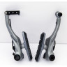 Тормоз SHIMANO V-BR ALIVIO, T4010, серебреный, задний, колодки S70C EBRT4010RX41SSP
